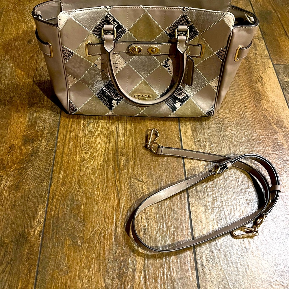 LIKE NEW Coach Patchwork Bag with Shoulder Strap